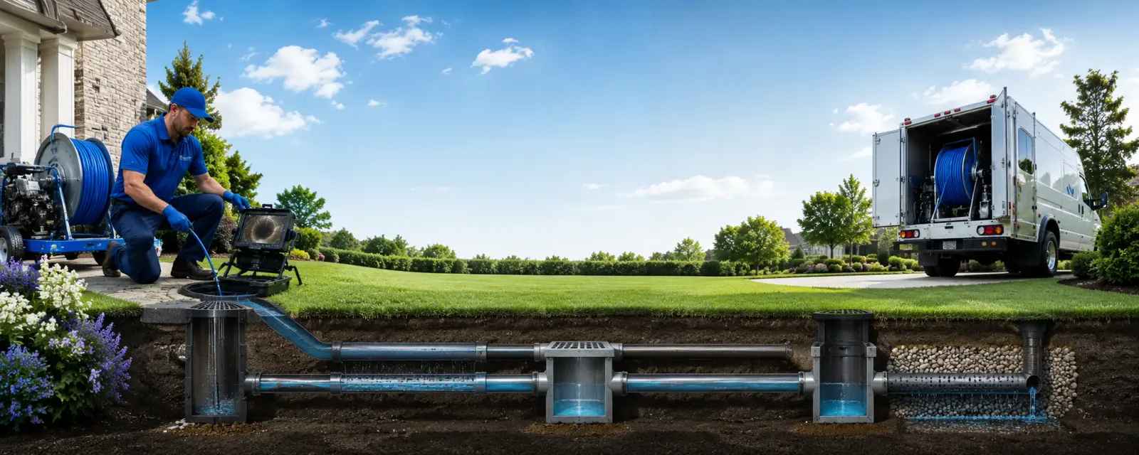 Outdoor drain cleaning information for Ridgeway, MO